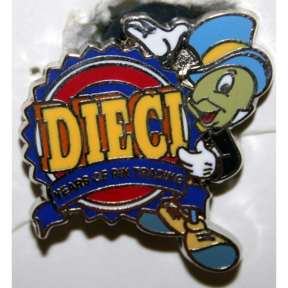 Disney Pin Trading 10th Anniversary - Jiminy Cricket